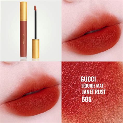 son gucci 505 janet rust|505 janet rust lipstick.